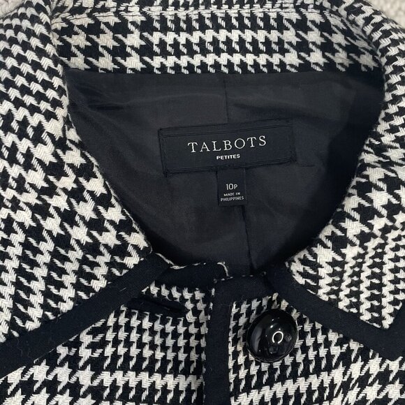 Talbots Blazer Classic Houndstooth Sophisticated Professional Office 10p Career - Picture 4 of 9